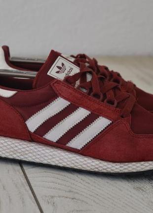 Adidas forest grove мужские спортивные кроссовки бордово красного цвета оригинал 40.5 размер