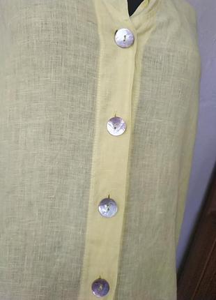 Ексклюзивна,шикарна блуза на ґудзиках, яскрава, лляна.батал!cobra.5 фото