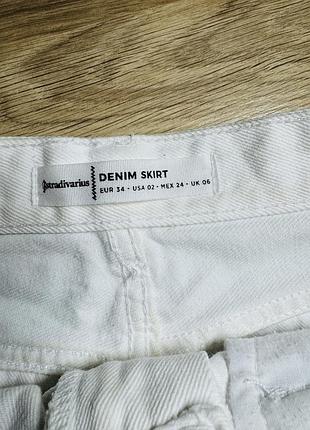 Юбка джинсова біла 3