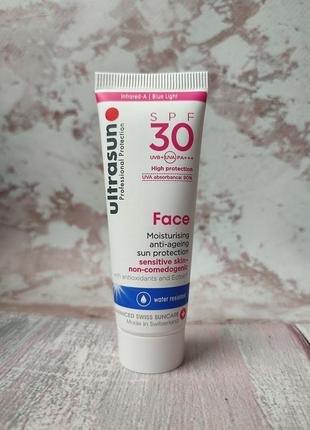 Сонцезахисний антивіковий крем для обличчя ultrasun spf 30