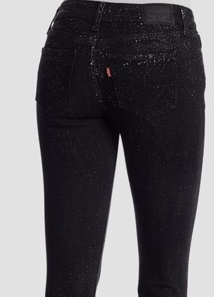 Джинси levi’s 535 skinny glittered