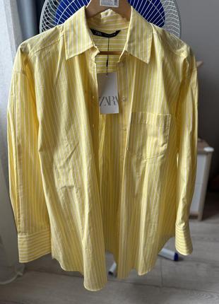 Сорочка оверсайз zara зара