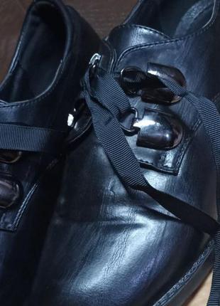 Женские классические черные туфли5 фото