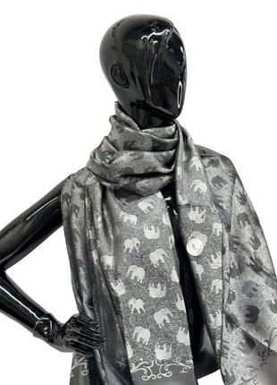 Жіночий шарф палантин fashion loft (100% шовк 170х70см)1 фото