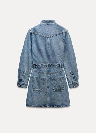 Коротка джинсова сукня жіноча zara new3 фото