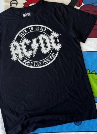 Футболка чоловіча ac/dc back in black оригінал4 фото