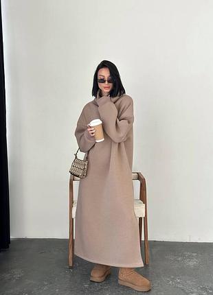 Тепла сукня турецька тканина тринить на флісі