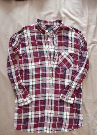 Рубашка в трендовую клетку