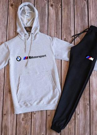 Худи кофта + спортивные штаны, спортивный костюм bmw высокого качества