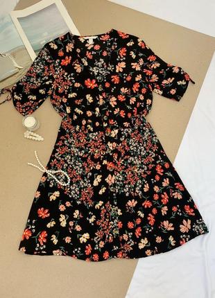 Платье в цветы h&amp;m1 фото