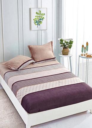 Велюровое постельное белье двухспальное. велюр двуспальная простынь 180*200 на резинке и наволочки. есть цвета❤️