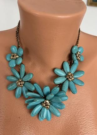 Бирюзовое колье