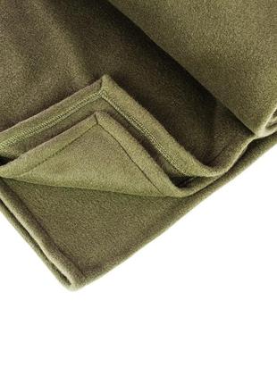 Тактичний флісовий плед 150х200 - ковдра для військових із чохлом, покривала та пледи на ліжко. колір: хакі2 фото