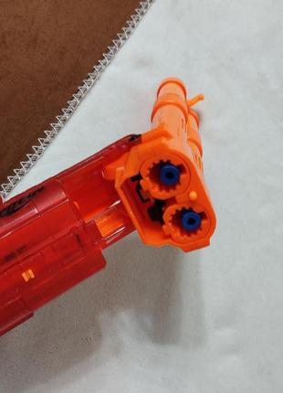 Игрушечный бластер, пистолет, двухстволка переломная нерф3 фото