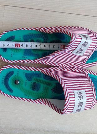 Ортопедичні масажні рефлекторні капці з магнітами "шиацу" жіночі4 фото