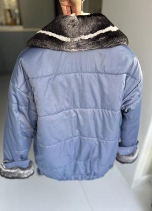 Нова куртка з шиншиллою фірмова lili furs10 фото