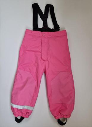 Зимовий напівкомбінезон h&m термо лижні штани комбінезон дівчинці