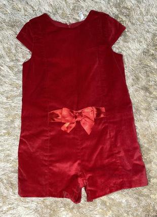 Бархатный ромпер