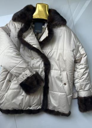 Куртка с норой новая оверсайз lili furs