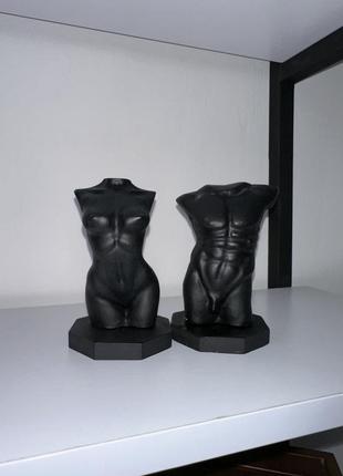 Гипсовые фигуры статуэтки декор женское тело мужское тело1 фото