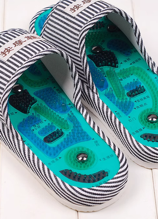 Тапочки с магнитами и шипами "шиацу" универсальный размер