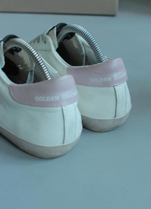 Шкіряні кросівки жіночі 41 в стилі golden goose skate dc vans carhartt stussy білі кеди голден гус gg ggdb5 фото