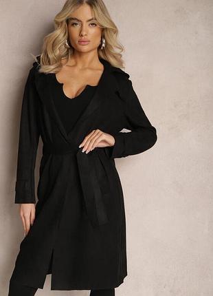 Замшевый плащ