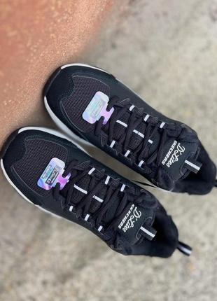 Утеплені стильні технологічні кросівки skechers d’lites 4.03 фото