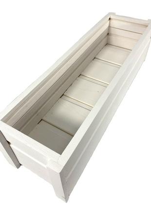 Ящик садовый декоративный для цветов или для хранения вещей из натурального дерева...