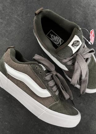 Кеды vans knu skool khaki , женские кроссовки, венс2 фото