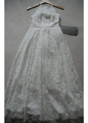 Asos сукня плаття біла святкова весільна8 фото