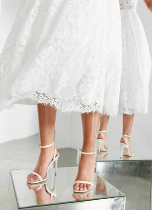 Asos платье платье белое праздничное свадебное4 фото