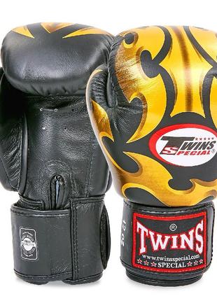 Перчатки боксерские кожаные twins fbgvl3-22 10oz (оригинал) топ