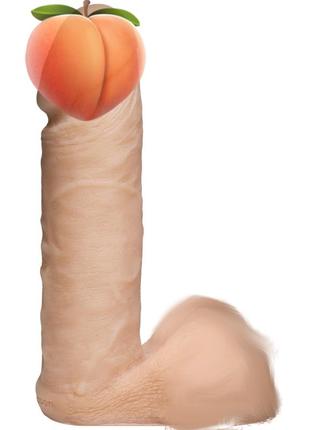 Реалистичный фаллоимитатор мошонкой doc johnson platinum truskyn
