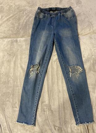 Джинсы, длина 99, шаг 73, пояс 40, бедра 49, посадка 27