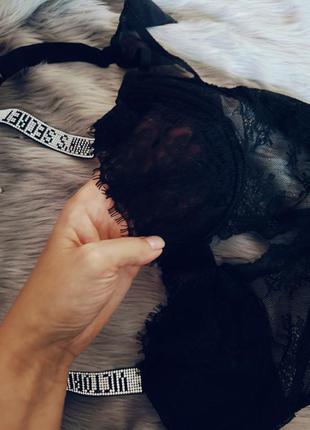 Кружевное боди со стразами victoria’s secret