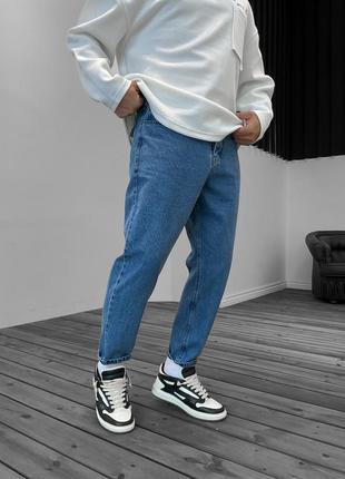 Джинсы мом синие
