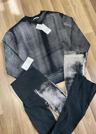 Світшот zara варений тай-дай виварений ефект