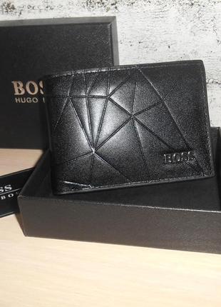 Hugo boss оригинальный новый мужской кошелек, кожа, италия