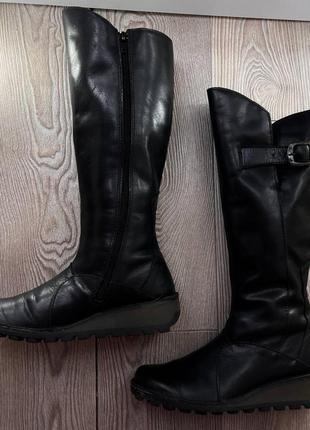 Жіночі шкіряні натуральні зимові сапоги чоботи3 фото