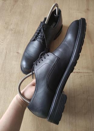 Стильные мужские кожаные туфли geox, италия, р.41.