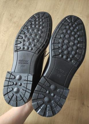 Стильные мужские кожаные туфли geox, италия, р.41.