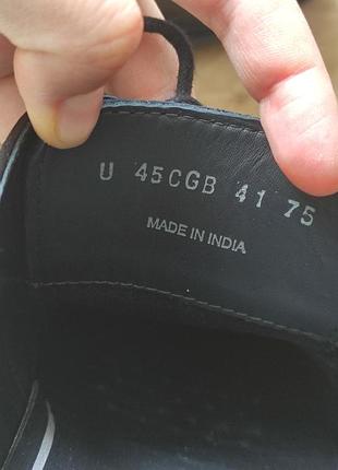 Стильные мужские кожаные туфли geox, италия, р.41.