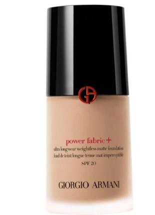 Тональна основа для обличчя giorgio armani power fabric + spf 20, відтінок 5.5. об'єм 30 ml.