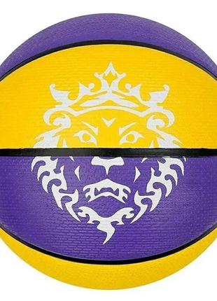 Мяч баскетбольный nike playground 2.0 8p l james deflated court purple/amarillo/black/white размер 7 топ
