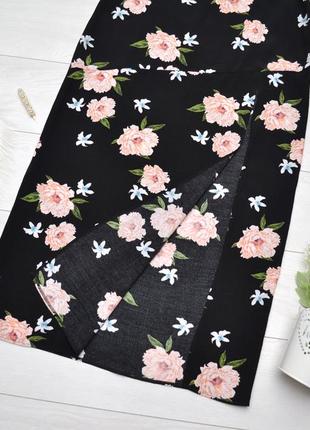 Стильна юбка міді в квітковий принт topshop.2 фото