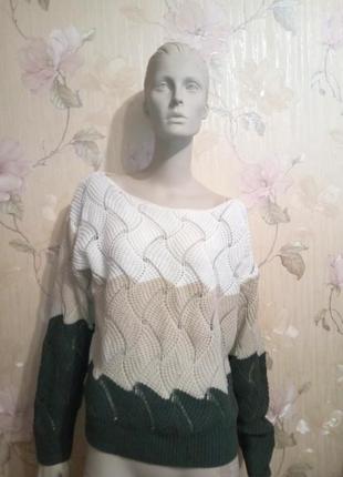 Джемпер вязаный ручная работа handmade