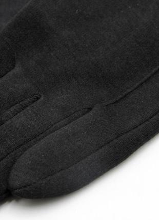 Мужские перчатки трикотаж, черные мужские перчатки, перчатки fashion cloves топ