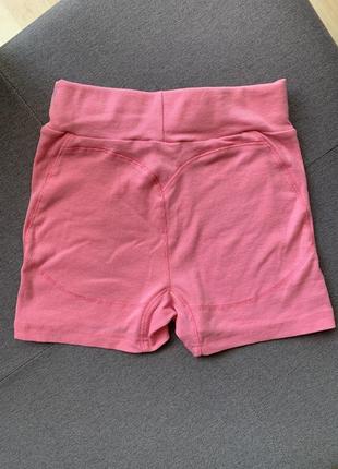 Рожеві шорти в рубчик5 фото