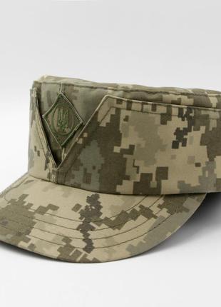 Кепка мазепинка пиксель зсу (всу), камуфляжная армейская кепка с козырьком 55р.,...